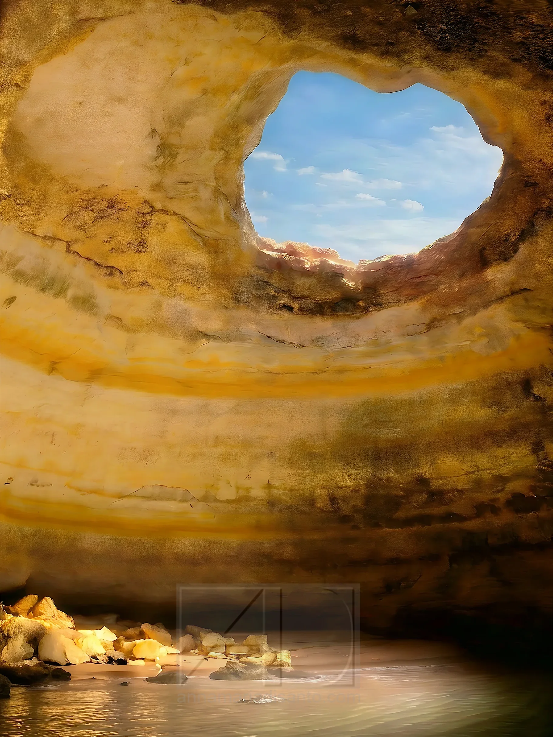 Benagil Sea Cave on the Algarve coast of Portugal, photographed by Annamaria DiSanto