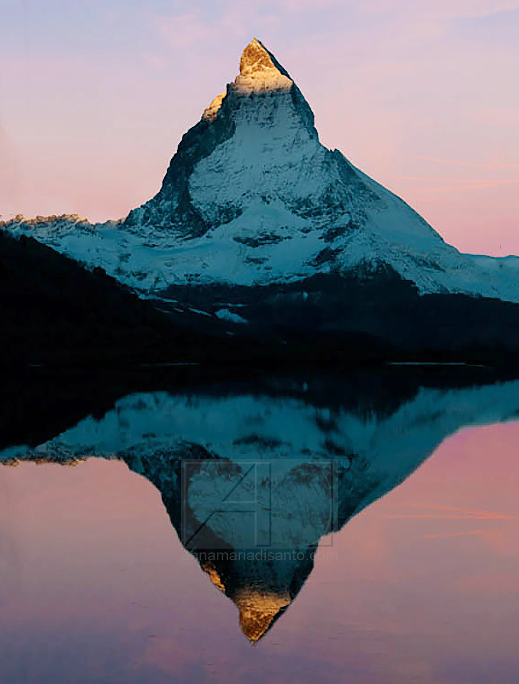 Photograph of the Matterhorn mountain in Zermatt, Switzerland, by Annamaria DiSanto