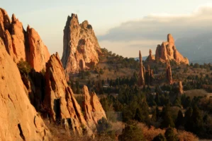 Sunset at Garden of the Gods in Colorado, photographed by Annamaria DiSanto