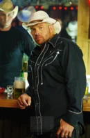 Toby Keith in the 'I Love This Bar' music video filmed at Cowboy Palace Saloon, Los Angeles, photographed by Annamaria DiSanto