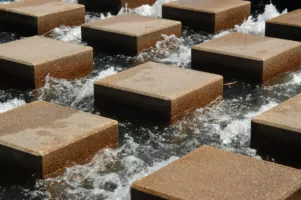Stepping stones at Darling Harbour in Sydney, Australia, photographed by Annamaria DiSanto