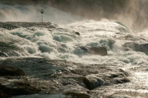 Rhine Falls in Schaffhausen, Switzerland, photographed by Annamaria DiSanto