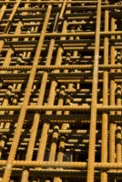 Rebar scaffolding in Brussels, Belgium, photographed by Annamaria DiSanto