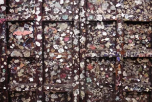 Juliet's Gum Wall in Verona, Italy, photographed by Annamaria DiSanto