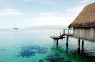 Overwater bungalow at Sofitel Kia Ora Moorea Beach Resort in Moorea, French Polynesia, photographed by Annamaria DiSanto Overwater bungalow at Sofitel Kia Ora Moorea Beach Resort in Moorea, French Polynesia, photographed by Annamaria DiSanto